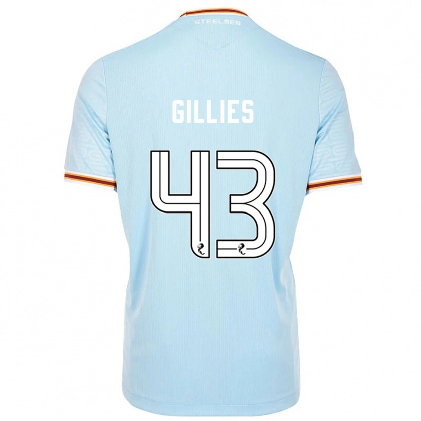 Danxen Børn Jay Gillies #43 Lyseblå Udebane Spillertrøjer 2025/26 Trøje T-Shirt