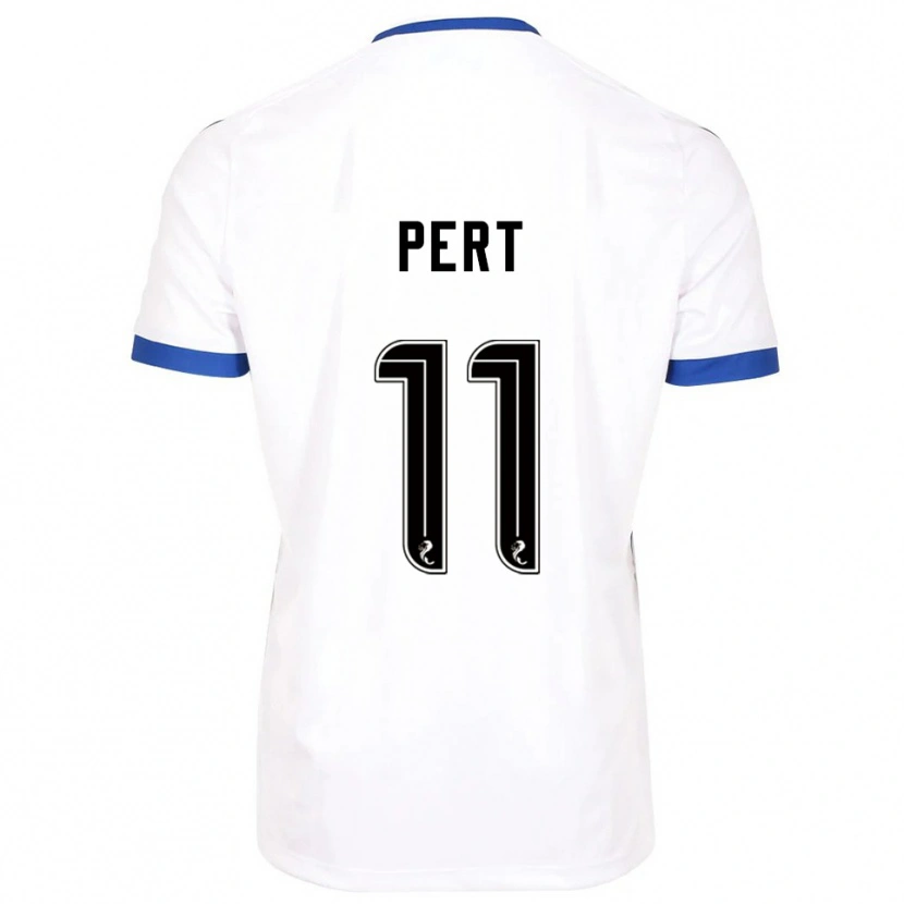 Danxen Børn Bailey Pert #11 Hvid Blå Udebane Spillertrøjer 2025/26 Trøje T-Shirt