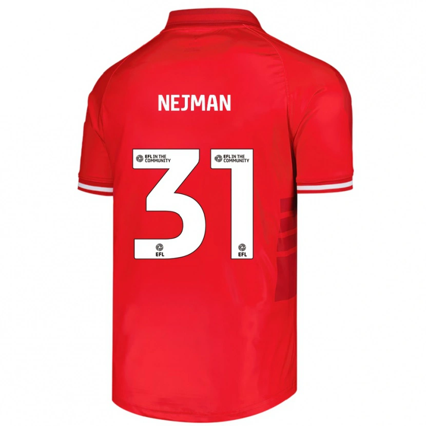 Danxen Mænd Harrison Nejman #31 Rød Hvid Hjemmebane Spillertrøjer 2025/26 Trøje T-Shirt