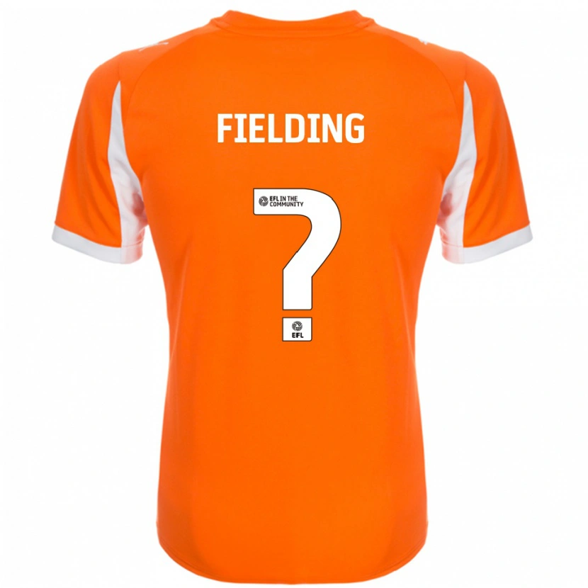 Danxen Mænd Leah Fielding #0 Orange Hvid Hjemmebane Spillertrøjer 2025/26 Trøje T-Shirt