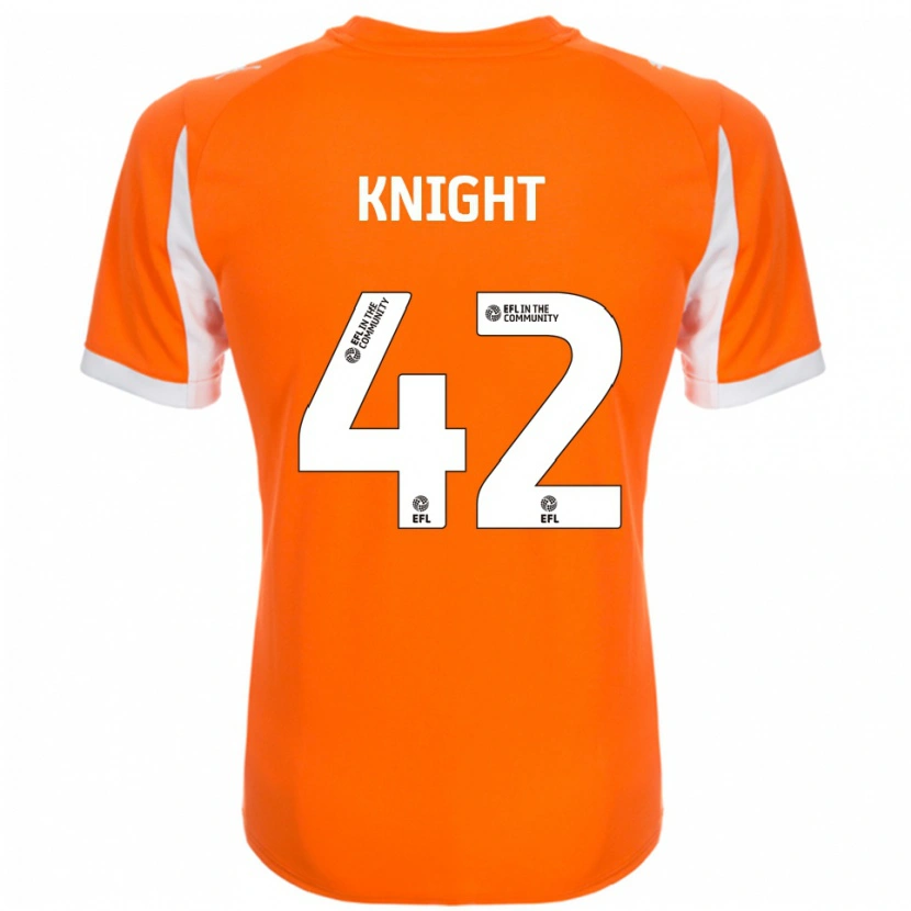 Danxen Mænd Spencer Knight #42 Orange Hvid Hjemmebane Spillertrøjer 2025/26 Trøje T-Shirt