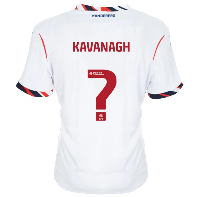 Danxen Mænd Lexie Kavanagh #0 Hvid Rød Hjemmebane Spillertrøjer 2025/26 Trøje T-Shirt