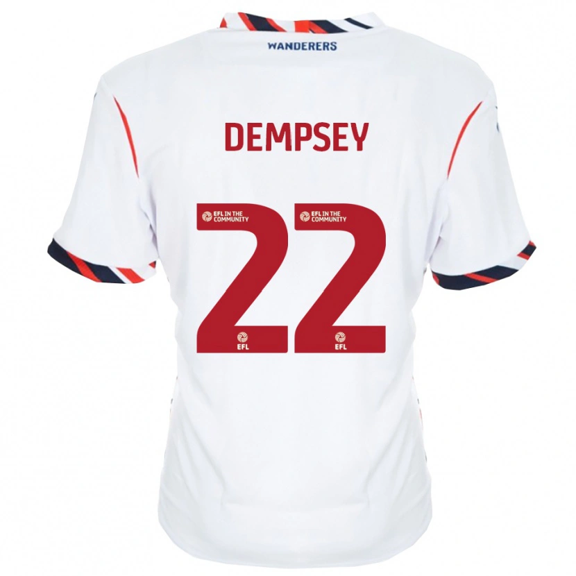 Danxen Mænd Kyle Dempsey #22 Hvid Rød Hjemmebane Spillertrøjer 2025/26 Trøje T-Shirt