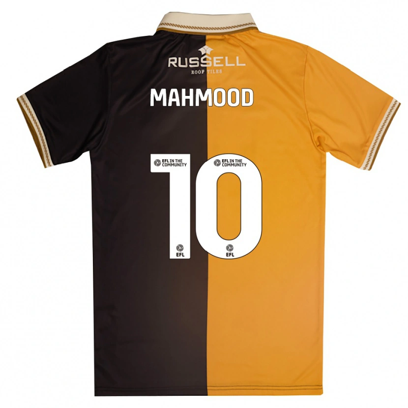 Danxen Mænd Hajrah Mahmood #10 Gul Sort Hjemmebane Spillertrøjer 2025/26 Trøje T-Shirt