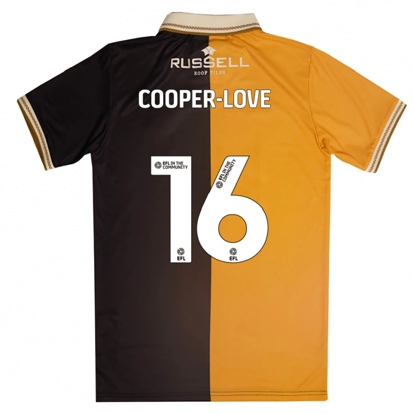 Danxen Mænd Jack Cooper-Love #16 Gul Sort Hjemmebane Spillertrøjer 2025/26 Trøje T-Shirt