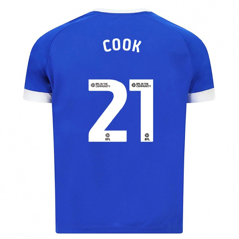 Danxen Mænd Mikayla Cook #21 Blå Hvid Hjemmebane Spillertrøjer 2025/26 Trøje T-Shirt