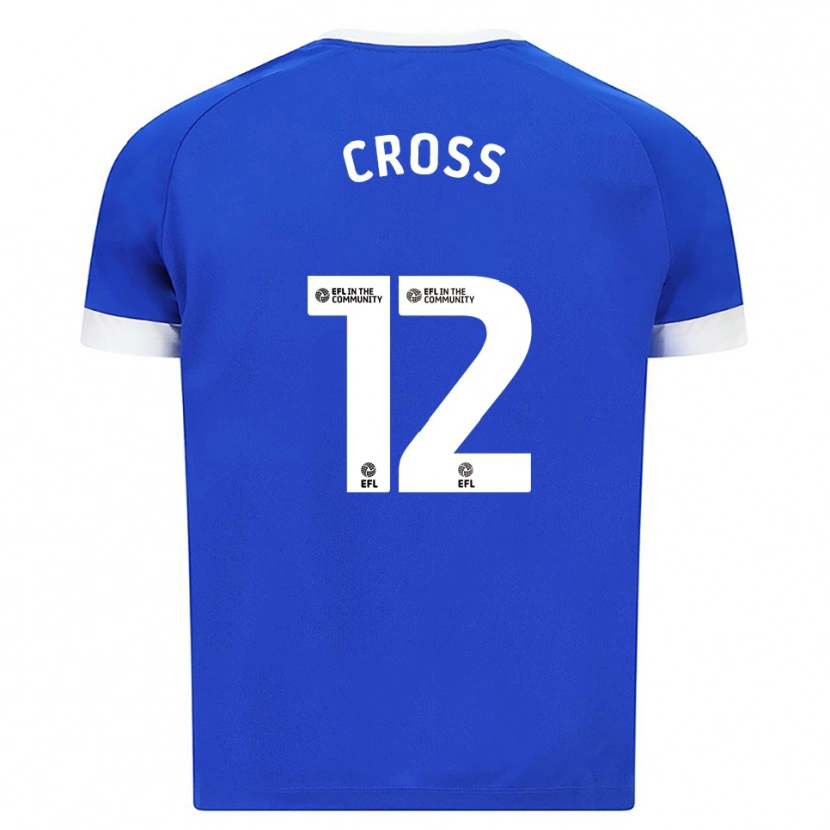 Danxen Mænd Alex Cross #12 Blå Hvid Hjemmebane Spillertrøjer 2025/26 Trøje T-Shirt