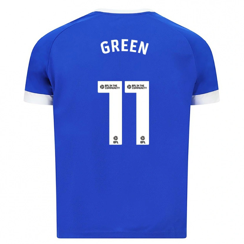 Danxen Mænd Danielle Green #11 Blå Hvid Hjemmebane Spillertrøjer 2025/26 Trøje T-Shirt