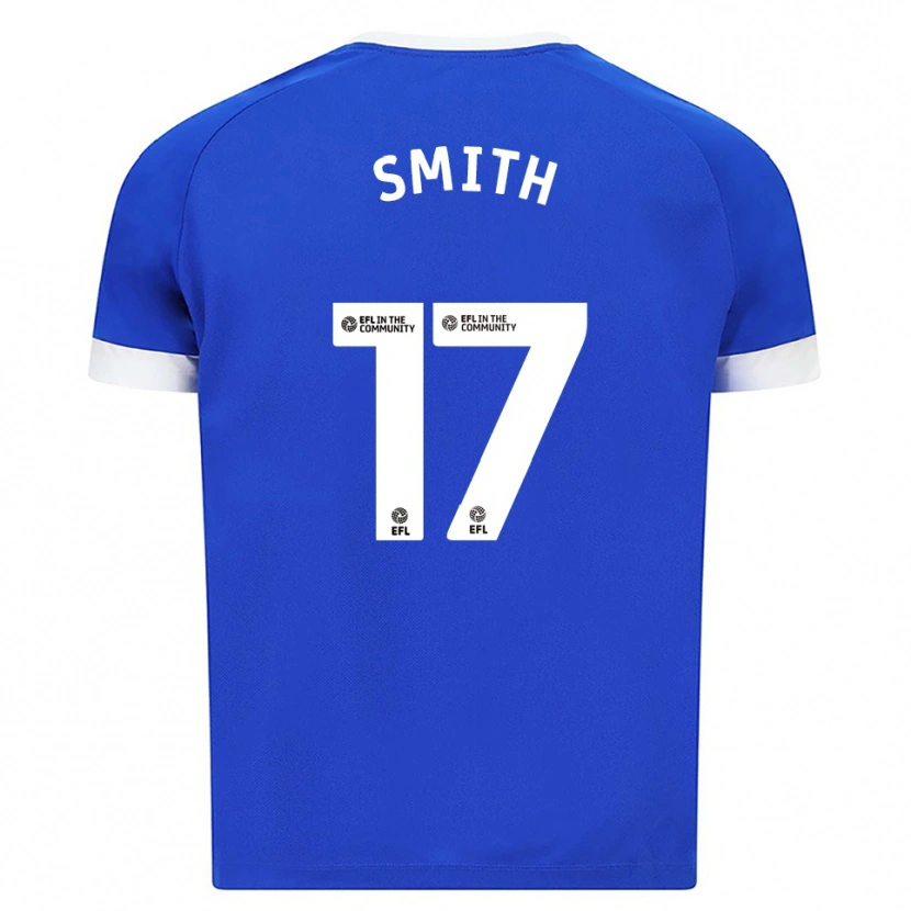 Danxen Mænd Hollie Smith #17 Blå Hvid Hjemmebane Spillertrøjer 2025/26 Trøje T-Shirt