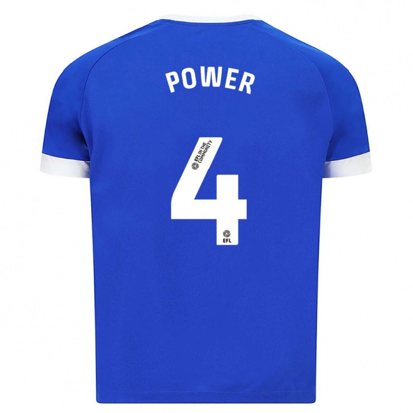 Danxen Mænd Hannah Power #4 Blå Hvid Hjemmebane Spillertrøjer 2025/26 Trøje T-Shirt