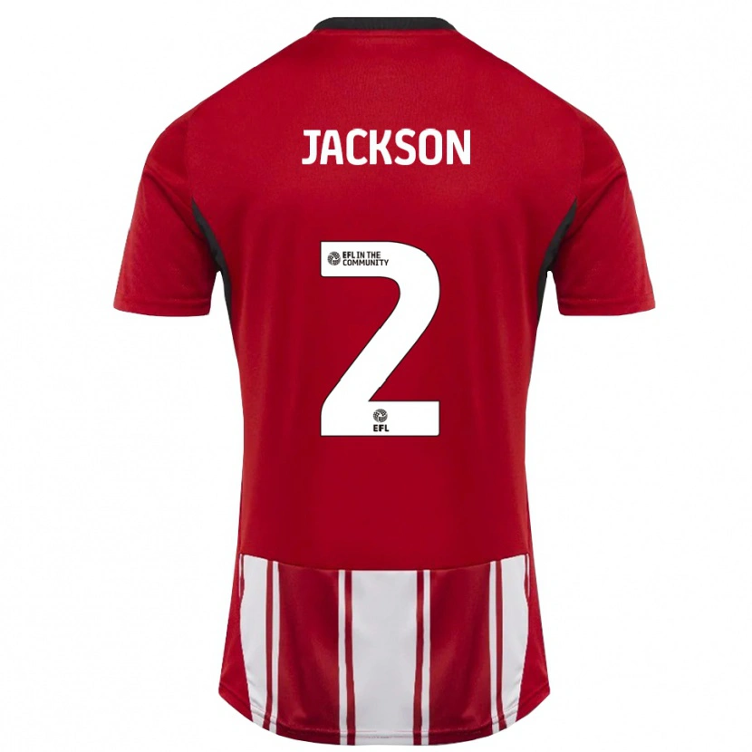 Danxen Mænd Bow Jackson #2 Rød Hvid Sort Hjemmebane Spillertrøjer 2025/26 Trøje T-Shirt