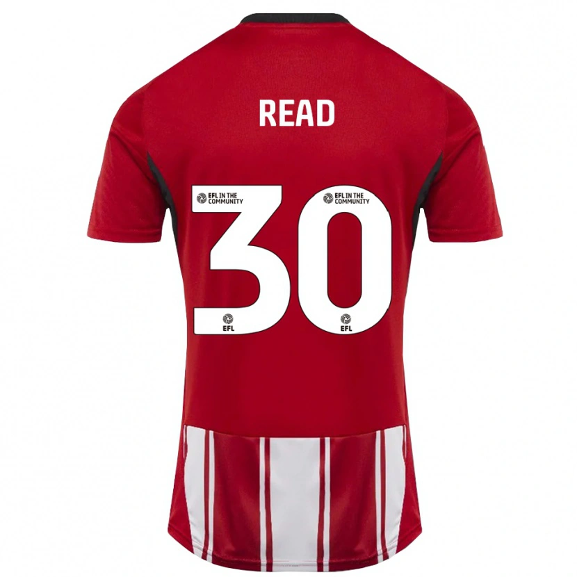 Danxen Mænd Jasmine Read #30 Rød Hvid Sort Hjemmebane Spillertrøjer 2025/26 Trøje T-Shirt