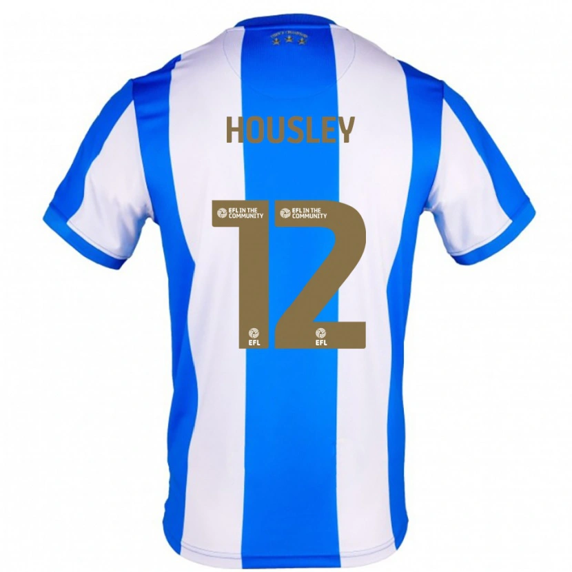 Danxen Mænd Autumn Housley #12 Blå Hvid Hjemmebane Spillertrøjer 2025/26 Trøje T-Shirt