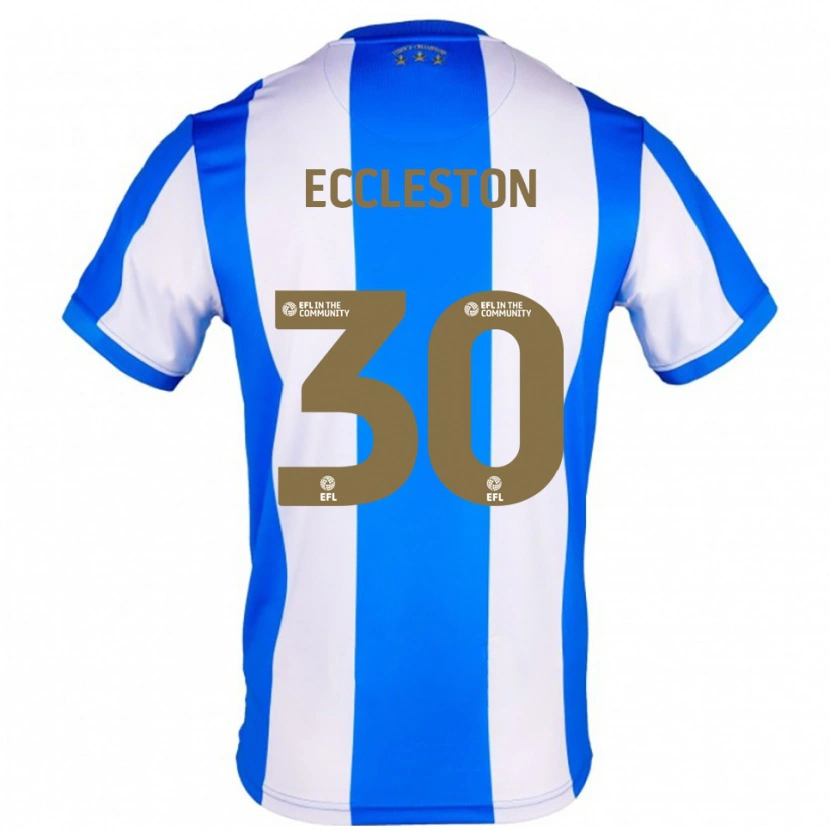 Danxen Mænd Neo Eccleston #30 Blå Hvid Hjemmebane Spillertrøjer 2025/26 Trøje T-Shirt