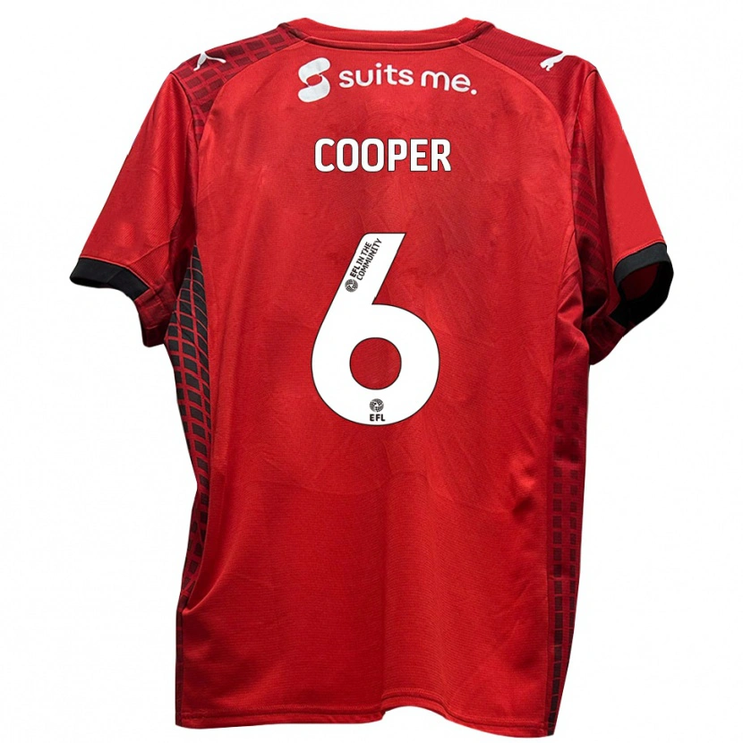Danxen Mænd Brandon Cooper #6 Rød Sort Hjemmebane Spillertrøjer 2025/26 Trøje T-Shirt