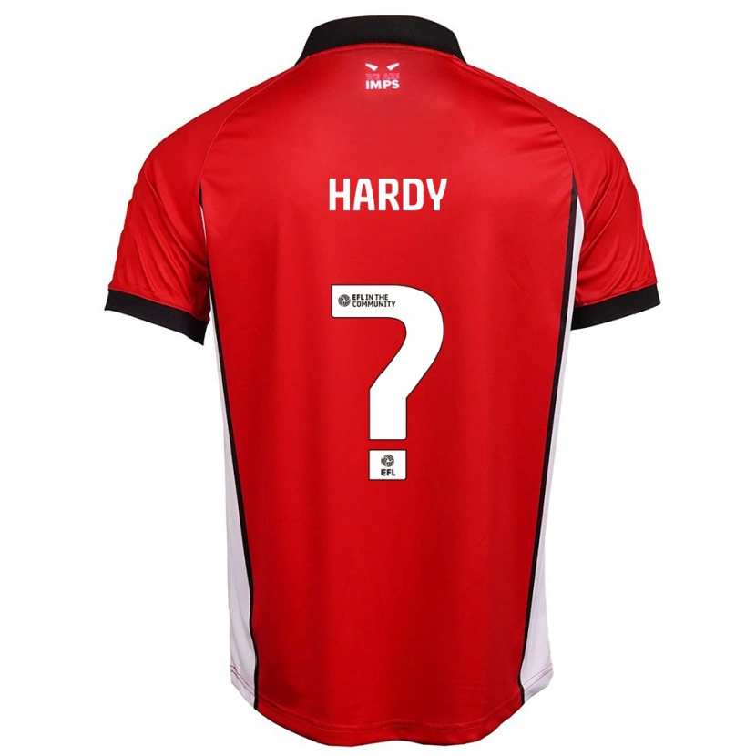 Danxen Mænd Leah Hardy #0 Rød Hvid Hjemmebane Spillertrøjer 2025/26 Trøje T-Shirt