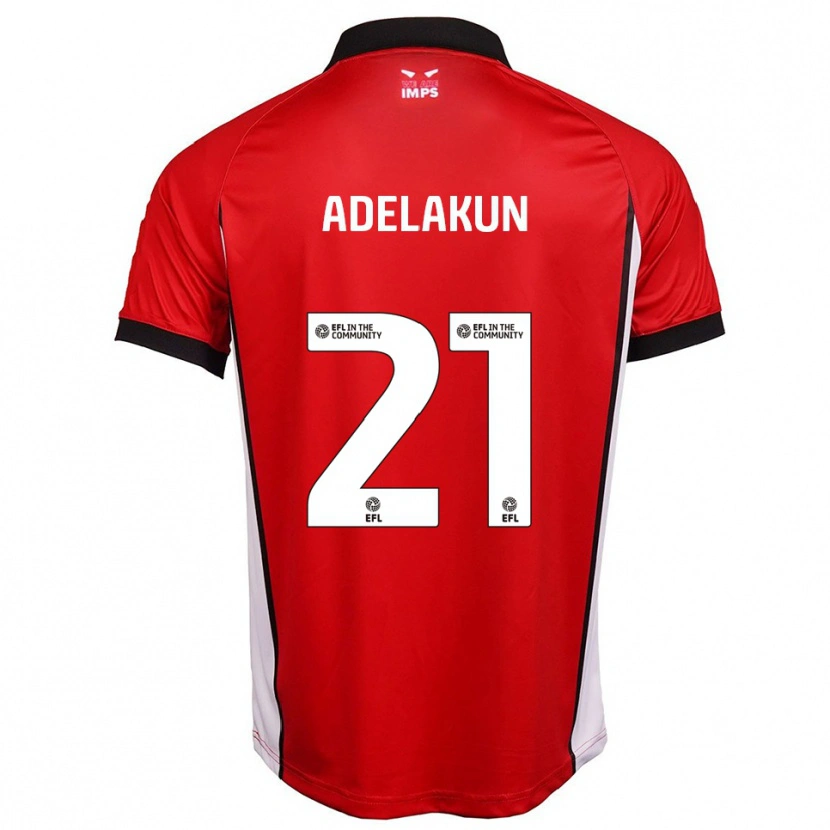 Danxen Mænd Hakeeb Adelakun #21 Rød Hvid Hjemmebane Spillertrøjer 2025/26 Trøje T-Shirt