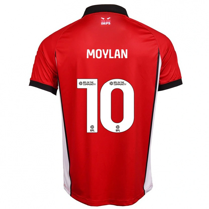 Danxen Mænd Jack Moylan #10 Rød Hvid Hjemmebane Spillertrøjer 2025/26 Trøje T-Shirt