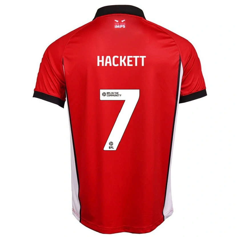 Danxen Mænd Reeco Hackett #7 Rød Hvid Hjemmebane Spillertrøjer 2025/26 Trøje T-Shirt