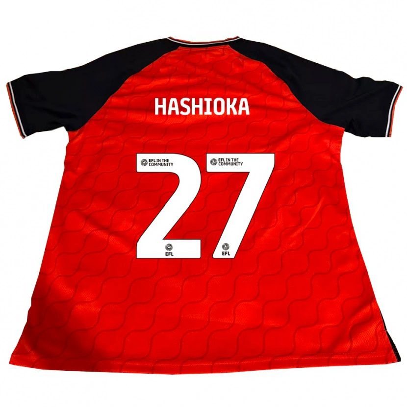 Danxen Mænd Daiki Hashioka #27 Orange Sort Hvid Hjemmebane Spillertrøjer 2025/26 Trøje T-Shirt