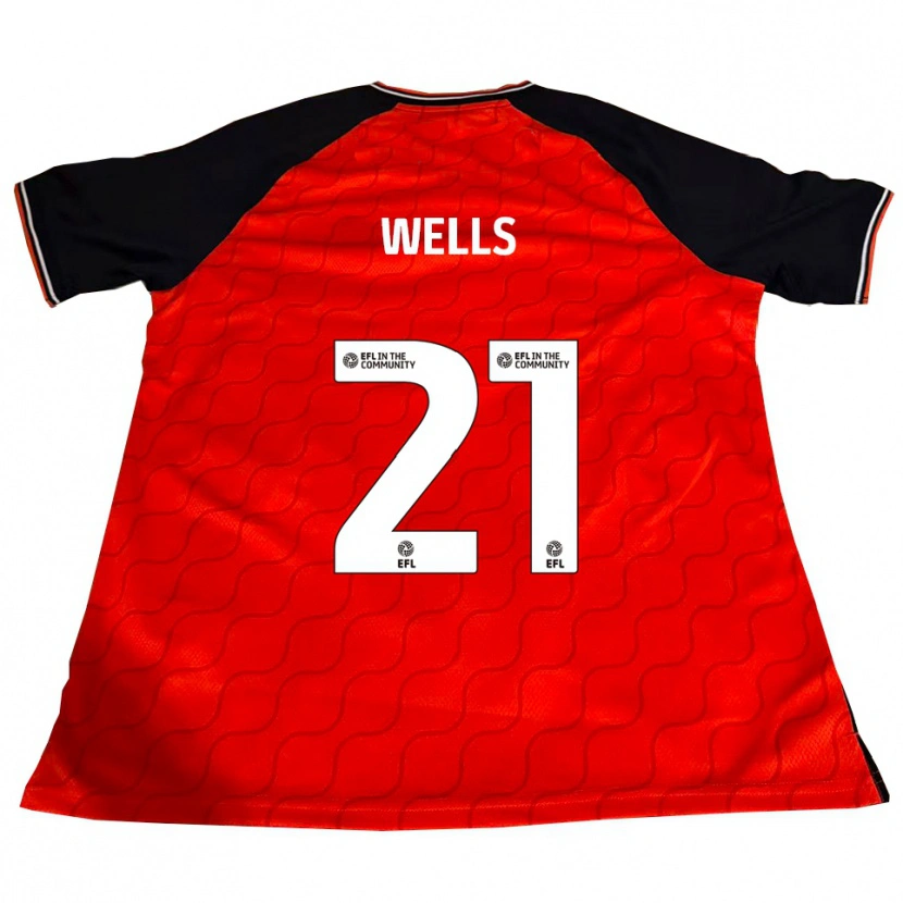 Danxen Mænd Nahki Wells #21 Orange Sort Hvid Hjemmebane Spillertrøjer 2025/26 Trøje T-Shirt