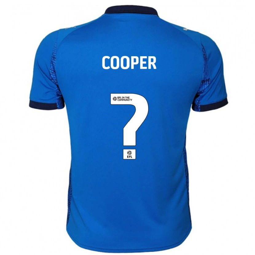Danxen Mænd Bronte Cooper #0 Blå Hvid Hjemmebane Spillertrøjer 2025/26 Trøje T-Shirt