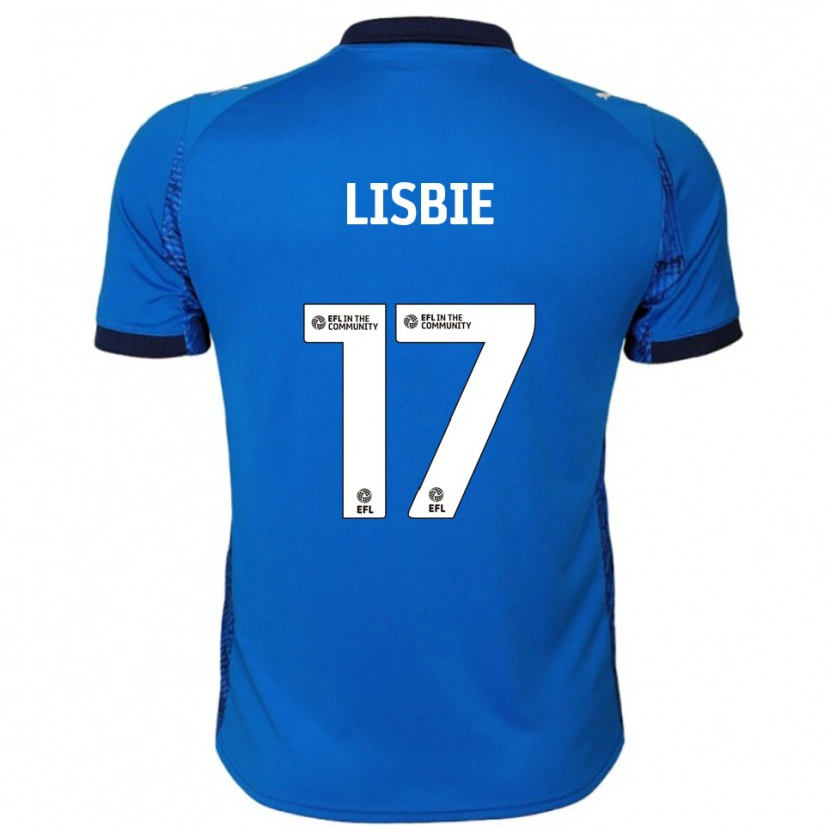 Danxen Mænd Kyrell Lisbie #17 Blå Hvid Hjemmebane Spillertrøjer 2025/26 Trøje T-Shirt