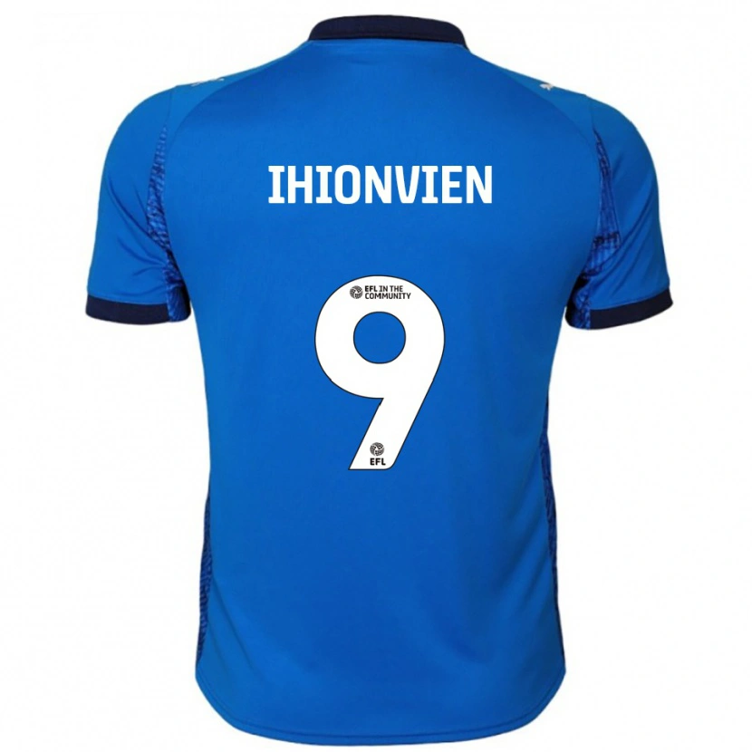 Danxen Mænd Bradley Ihionvien #9 Blå Hvid Hjemmebane Spillertrøjer 2025/26 Trøje T-Shirt