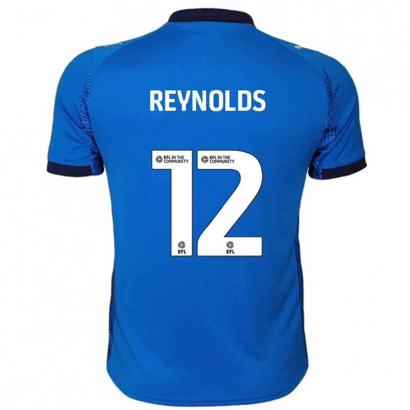 Danxen Mænd Niamh Reynolds #12 Blå Hvid Hjemmebane Spillertrøjer 2025/26 Trøje T-Shirt