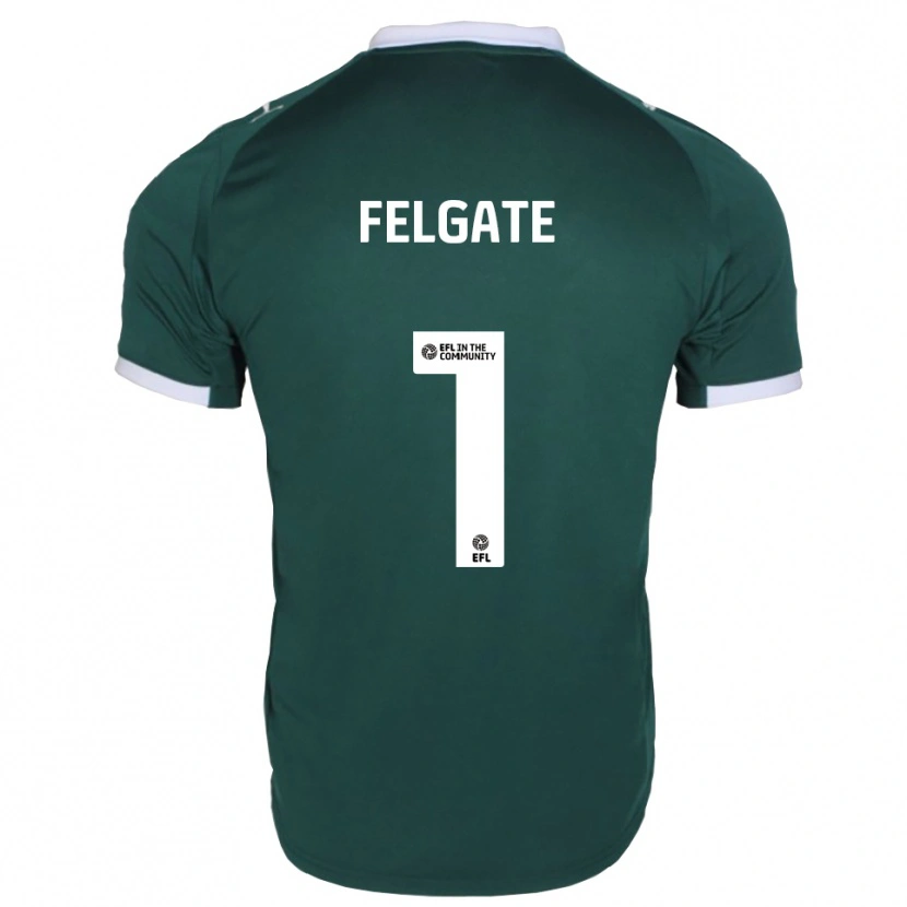 Danxen Mænd Lily Felgate #1 Grøn Hvid Hjemmebane Spillertrøjer 2025/26 Trøje T-Shirt