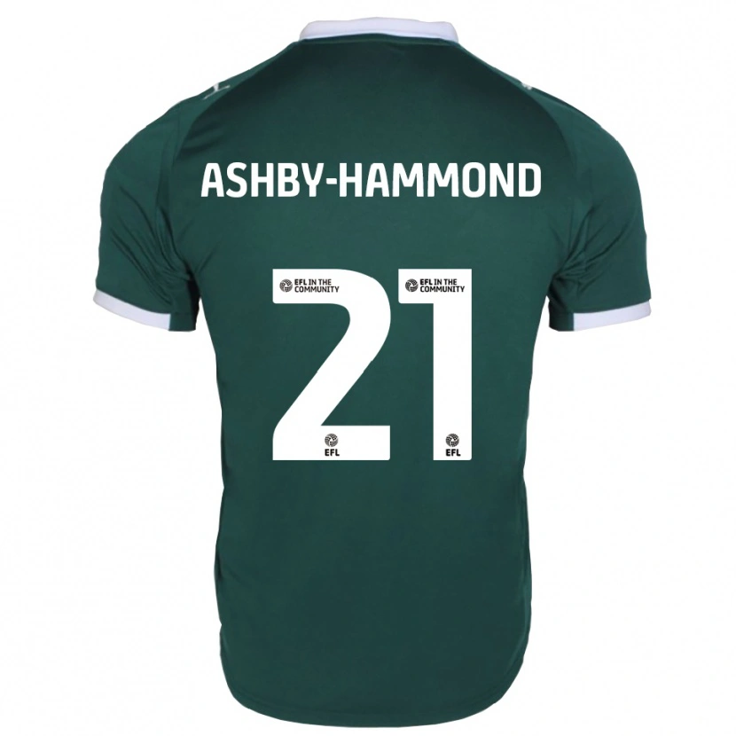 Danxen Mænd Luca Ashby-Hammond #21 Grøn Hvid Hjemmebane Spillertrøjer 2025/26 Trøje T-Shirt