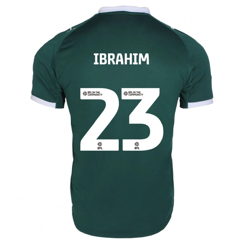 Danxen Mænd Bradley Ibrahim #23 Grøn Hvid Hjemmebane Spillertrøjer 2025/26 Trøje T-Shirt