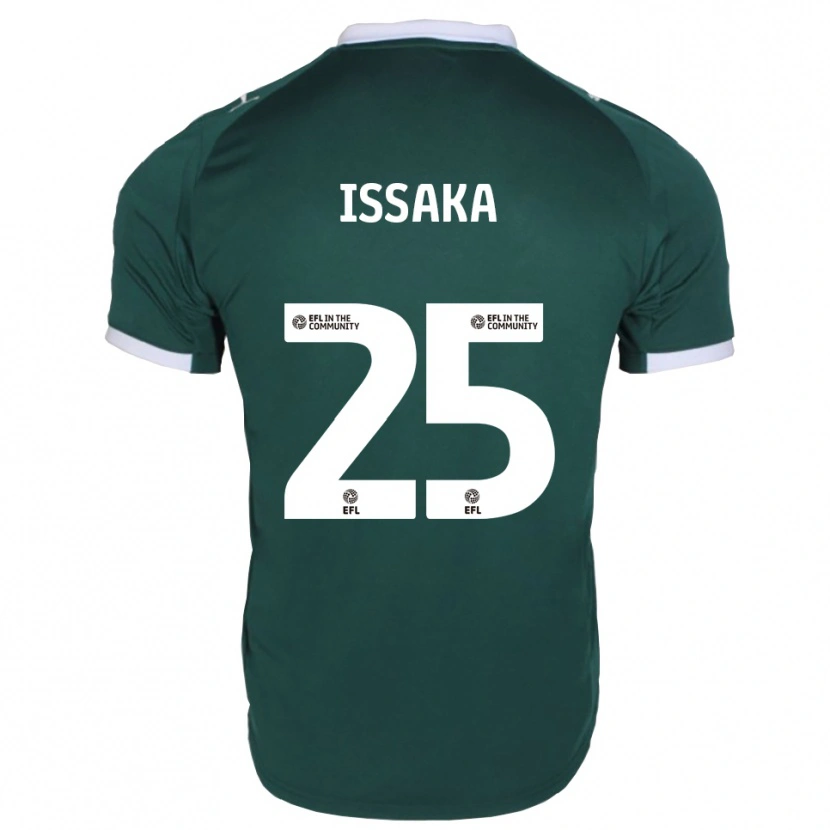 Danxen Mænd Freddie Issaka #25 Grøn Hvid Hjemmebane Spillertrøjer 2025/26 Trøje T-Shirt