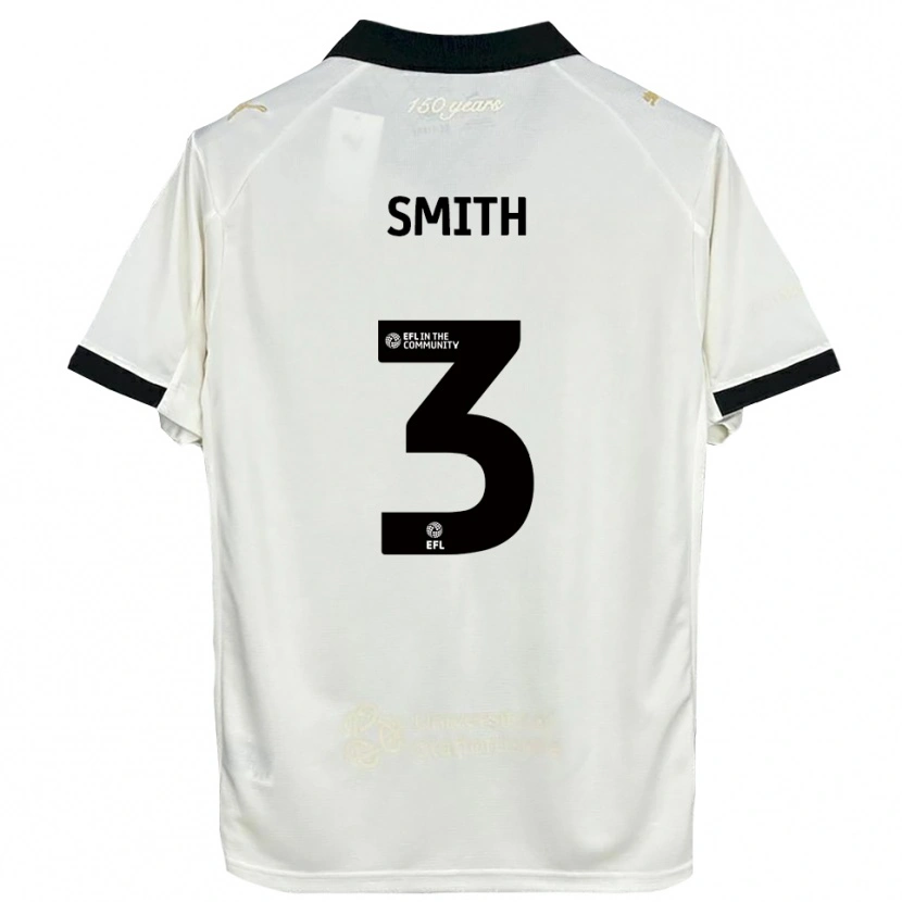 Danxen Mænd Jessica Smith #3 Off-White Sort Hjemmebane Spillertrøjer 2025/26 Trøje T-Shirt