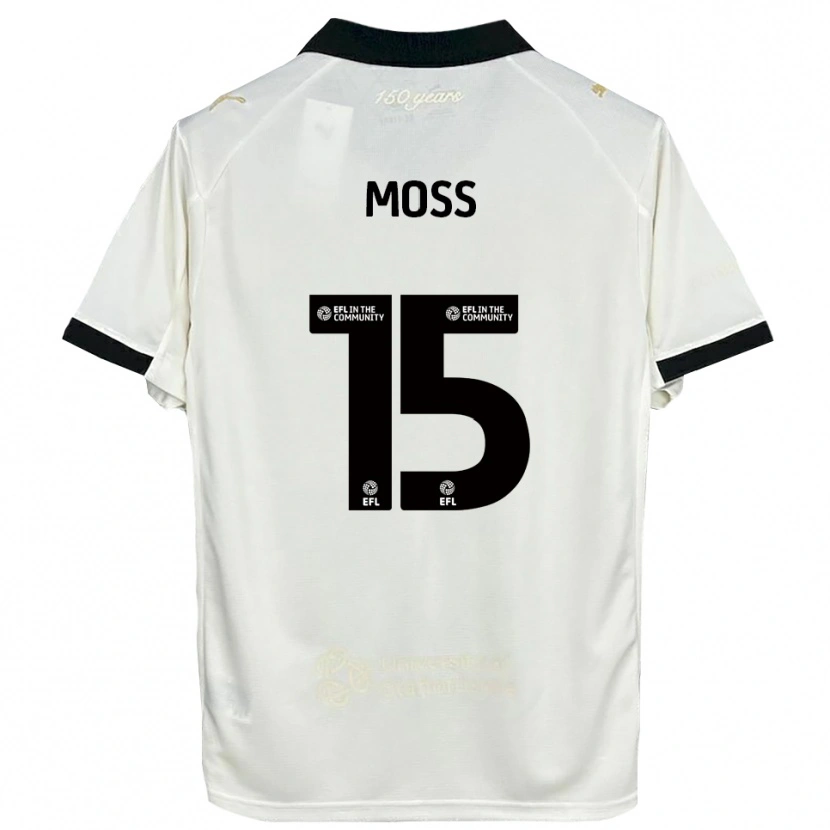 Danxen Mænd Lucy Moss #15 Off-White Sort Hjemmebane Spillertrøjer 2025/26 Trøje T-Shirt