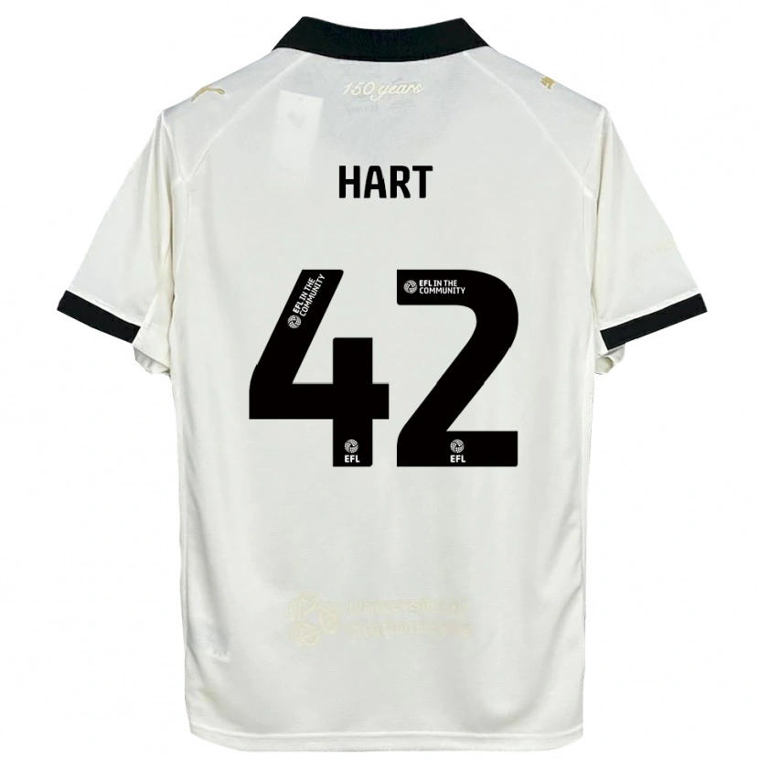 Danxen Mænd Sam Hart #42 Off-White Sort Hjemmebane Spillertrøjer 2025/26 Trøje T-Shirt
