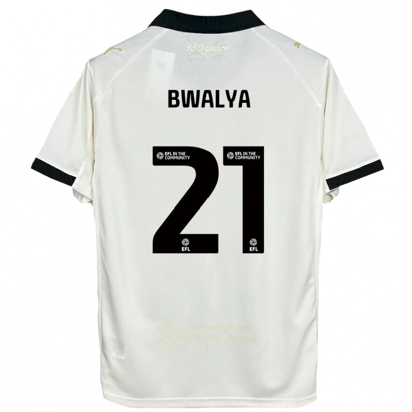 Danxen Mænd Sophie Bwalya #21 Off-White Sort Hjemmebane Spillertrøjer 2025/26 Trøje T-Shirt