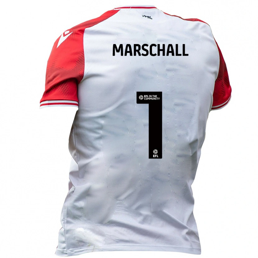 Danxen Mænd Filip Marschall #1 Hvid Rød Hjemmebane Spillertrøjer 2025/26 Trøje T-Shirt