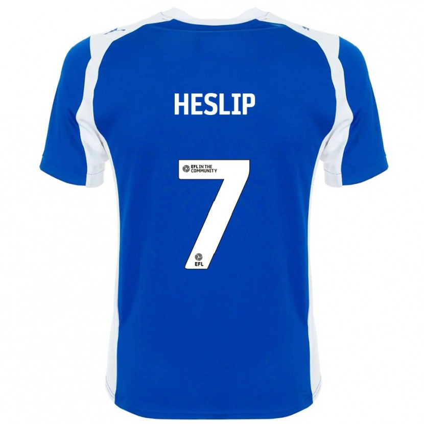 Danxen Mænd Laura Heslip #7 Blå Hvid Hjemmebane Spillertrøjer 2025/26 Trøje T-Shirt