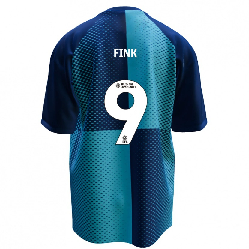 Danxen Mænd Bradley Fink #9 Blå Lyseblå Hjemmebane Spillertrøjer 2025/26 Trøje T-Shirt