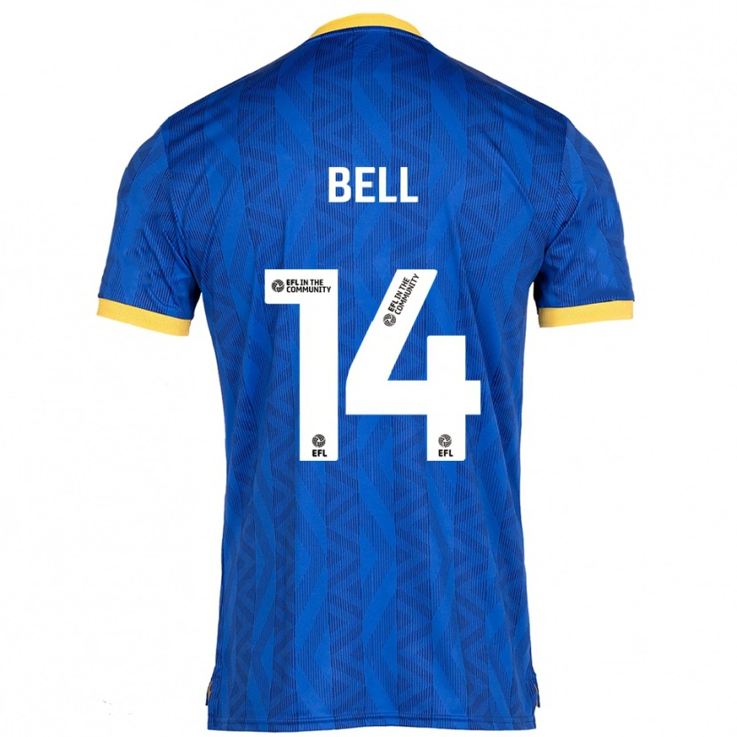 Danxen Mænd Leanne Bell #14 Marineblå Gul Hjemmebane Spillertrøjer 2025/26 Trøje T-Shirt
