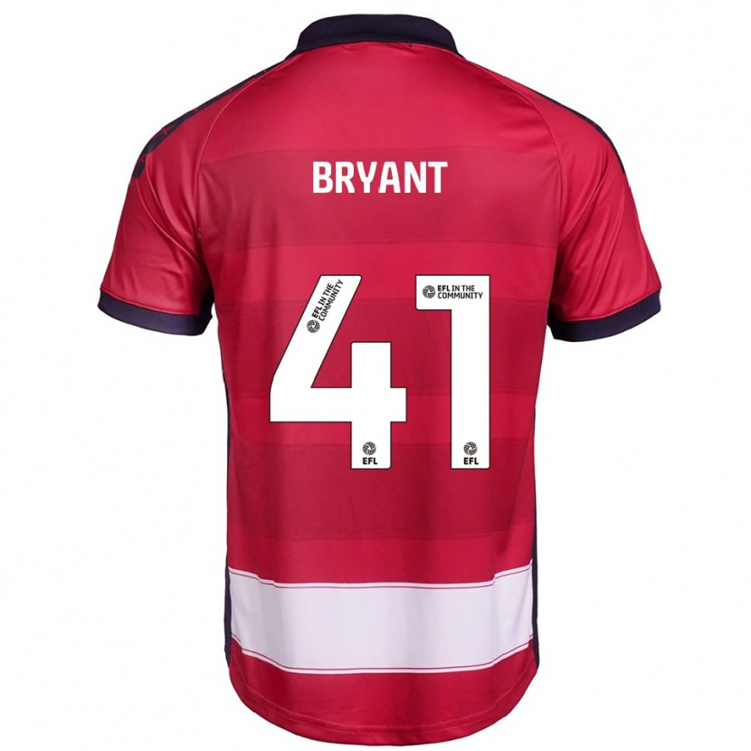 Danxen Mænd Jacob Bryant #41 Rød Hvid Hjemmebane Spillertrøjer 2025/26 Trøje T-Shirt
