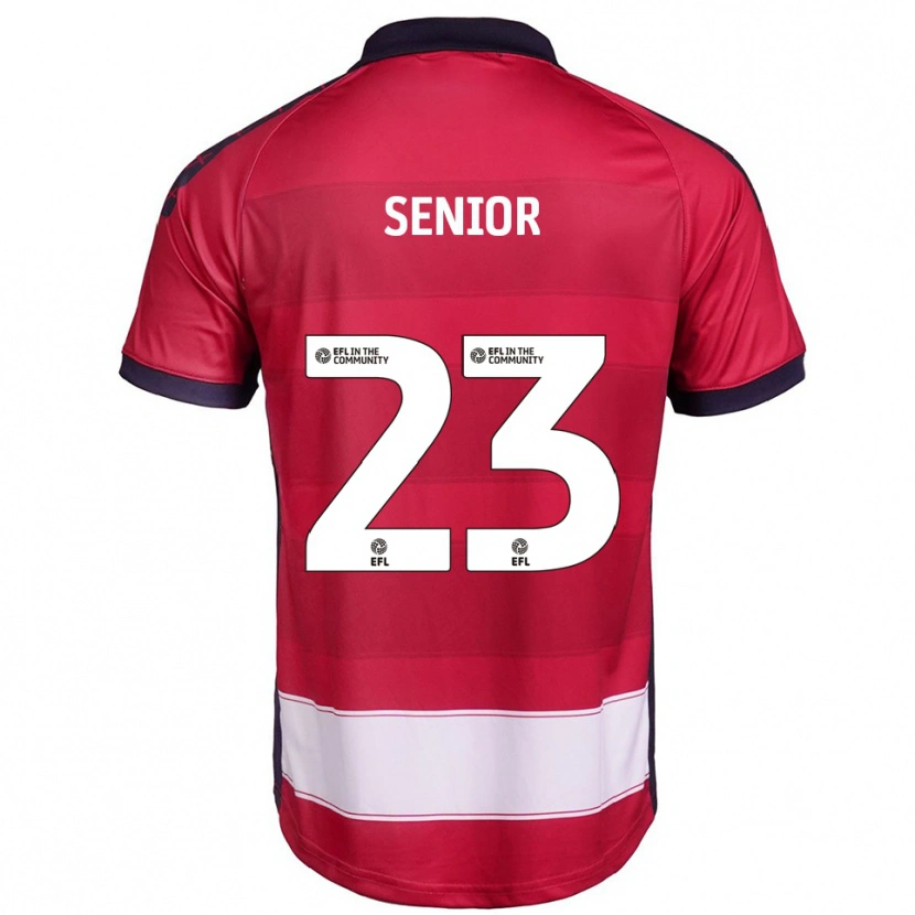 Danxen Mænd Jack Senior #23 Rød Hvid Hjemmebane Spillertrøjer 2025/26 Trøje T-Shirt