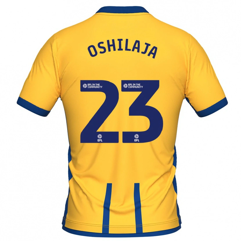 Danxen Mænd Adedeji Oshilaja #23 Gul Blå Hjemmebane Spillertrøjer 2025/26 Trøje T-Shirt