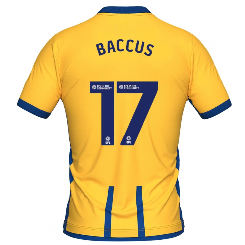 Danxen Mænd Keanu Baccus #17 Gul Blå Hjemmebane Spillertrøjer 2025/26 Trøje T-Shirt