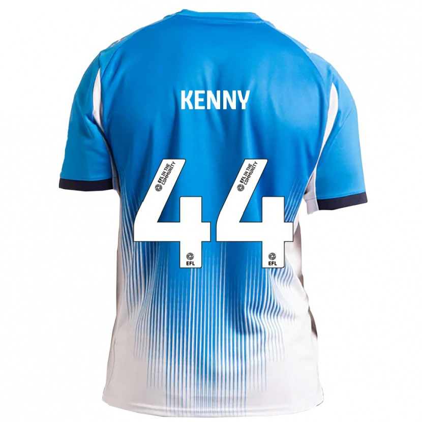 Danxen Mænd Jack Kenny #44 Blå Hvid Hjemmebane Spillertrøjer 2025/26 Trøje T-Shirt