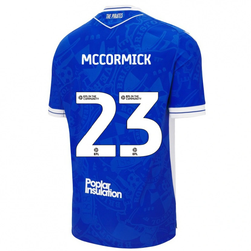 Danxen Mænd Luke Mccormick #23 Blå Hvid Hjemmebane Spillertrøjer 2025/26 Trøje T-Shirt