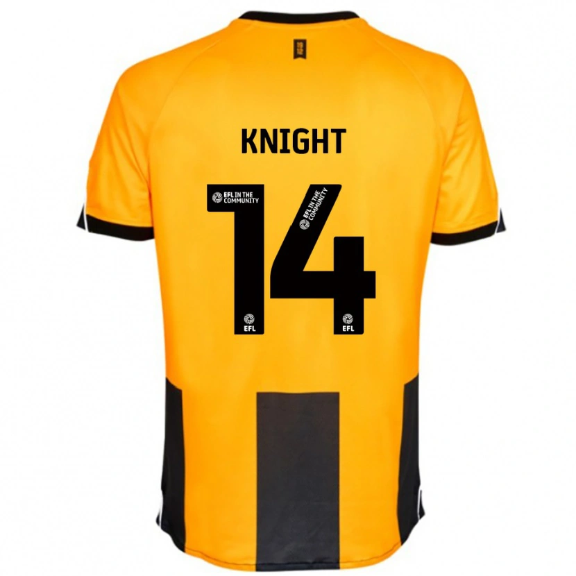 Danxen Mænd Ben Knight #14 Orange Sort Hjemmebane Spillertrøjer 2025/26 Trøje T-Shirt