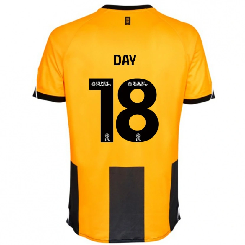 Danxen Mænd Niamh Day #18 Orange Sort Hjemmebane Spillertrøjer 2025/26 Trøje T-Shirt