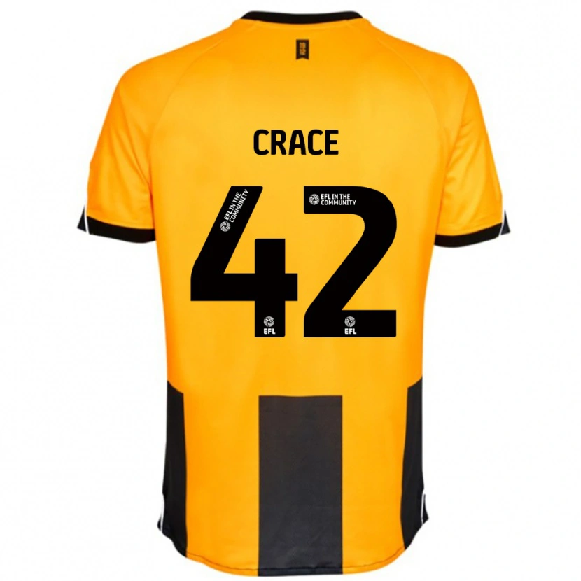 Danxen Mænd Dempsey Crace #42 Orange Sort Hjemmebane Spillertrøjer 2025/26 Trøje T-Shirt